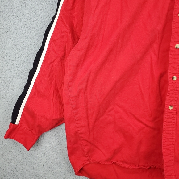 Dale Earnhardt Jr Long Sleeve Red Button Up Embroidered Shirt Collared 2XL - Picture 5 of 11